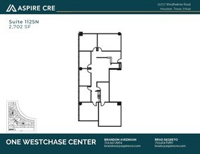 10777 Westheimer Rd, Houston, TX to rent Floor Plan- Image 1 of 1