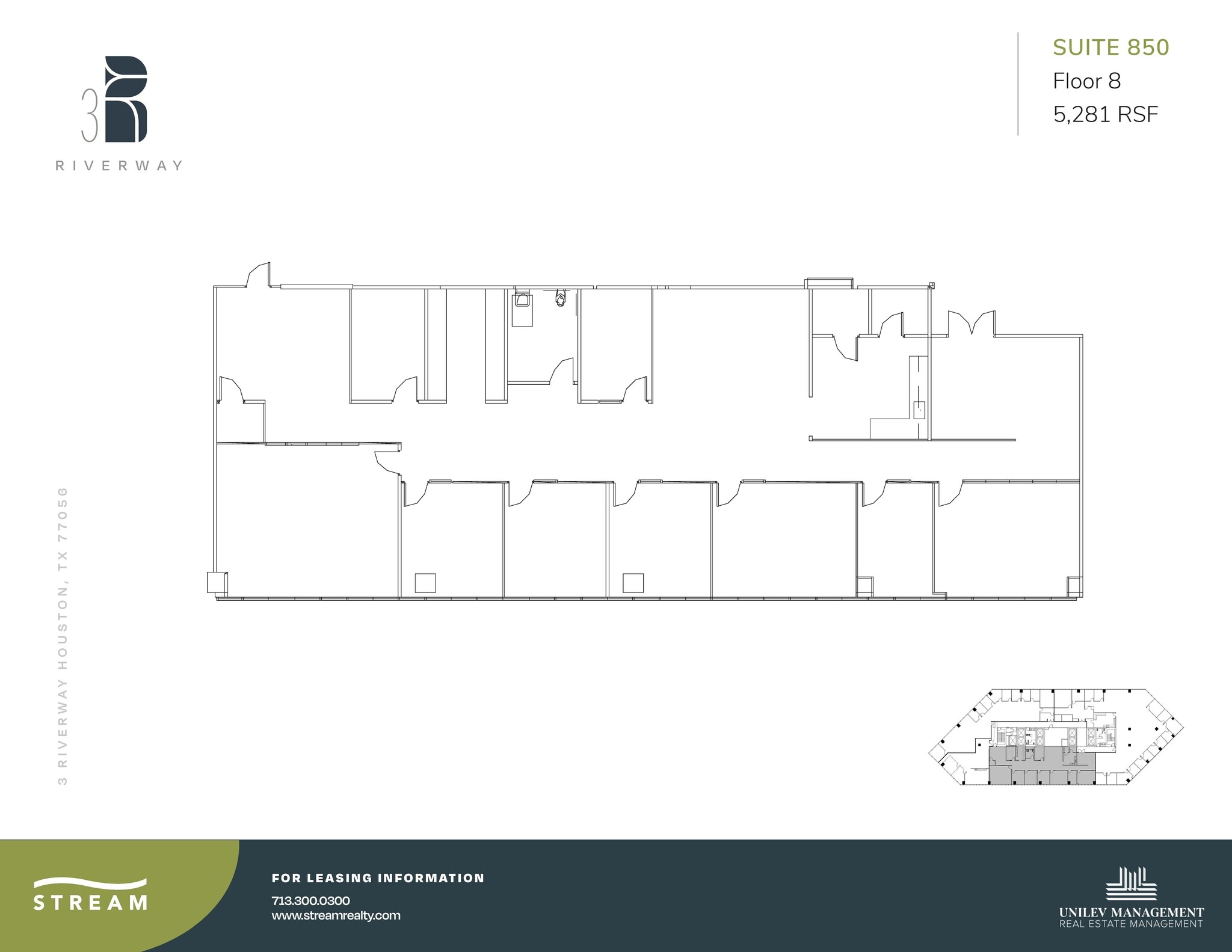 3 Riverway, Houston, TX to rent Floor Plan- Image 1 of 1