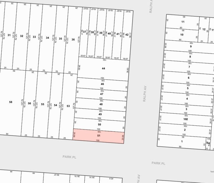 510 Ralph Ave, Brooklyn, NY for sale - Plat Map - Image 1 of 1