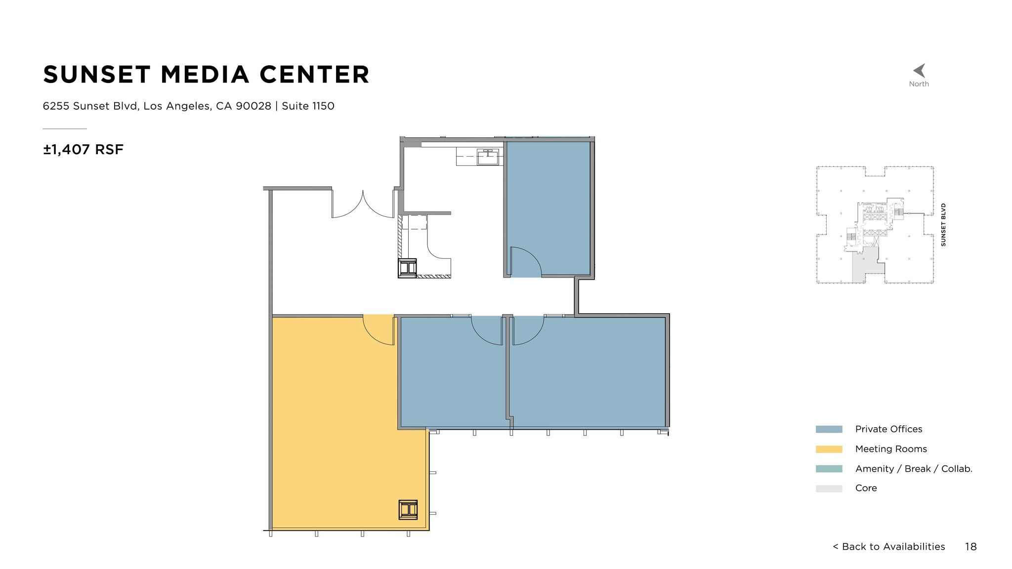 6255 W Sunset Blvd, Los Angeles, CA to rent Site Plan- Image 1 of 1