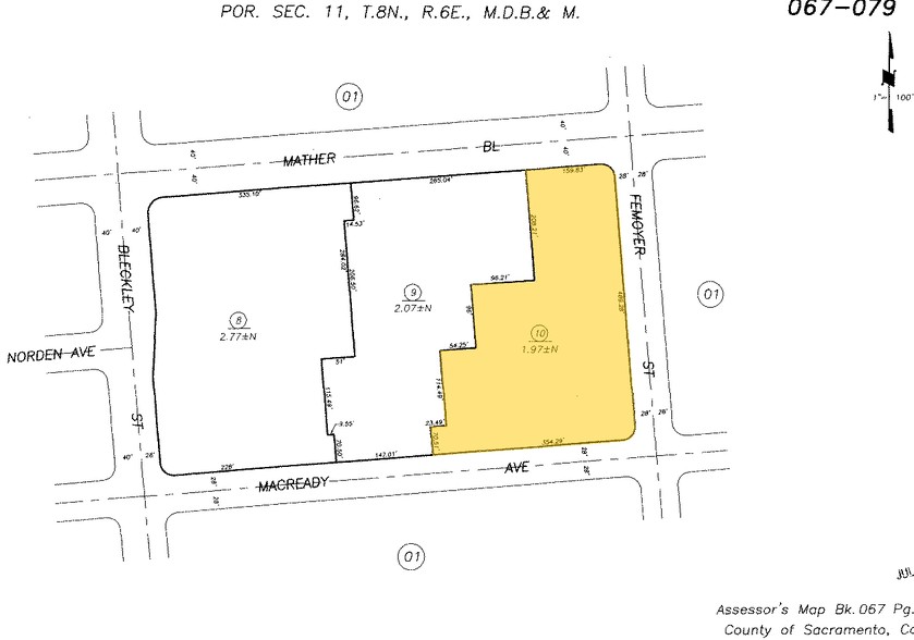 10640 Mather Blvd, Mather, CA for rent - Plat Map - Image 2 of 9