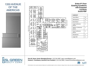 1350 Avenue of the Americas, New York, NY for rent Floor Plan- Image 1 of 2