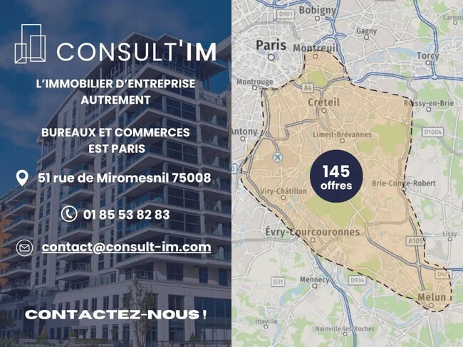 Location Bureaux 140 m² à 295 m²