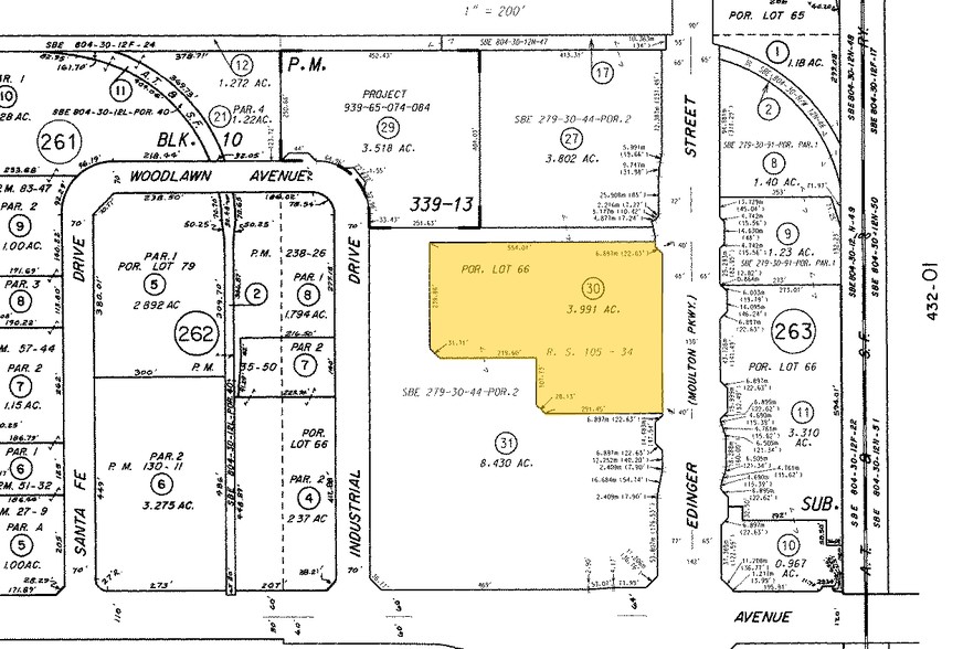 1432 Edinger Ave, Tustin, CA for rent - Plat Map - Image 2 of 6