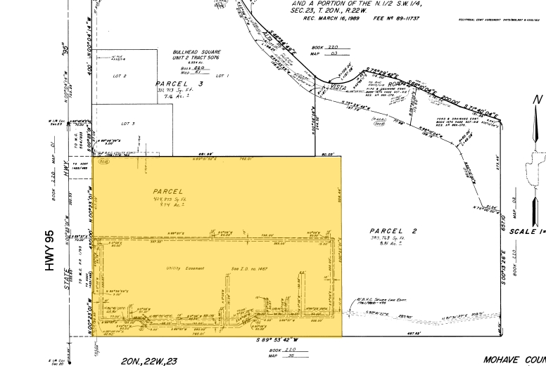 2250 S Highway 95, Bullhead City, AZ for rent - Plat Map - Image 3 of 4