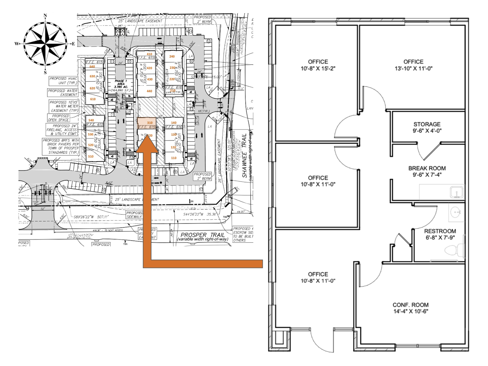 1630 W Prosper Trl, Prosper, TX for rent Floor Plan- Image 1 of 8