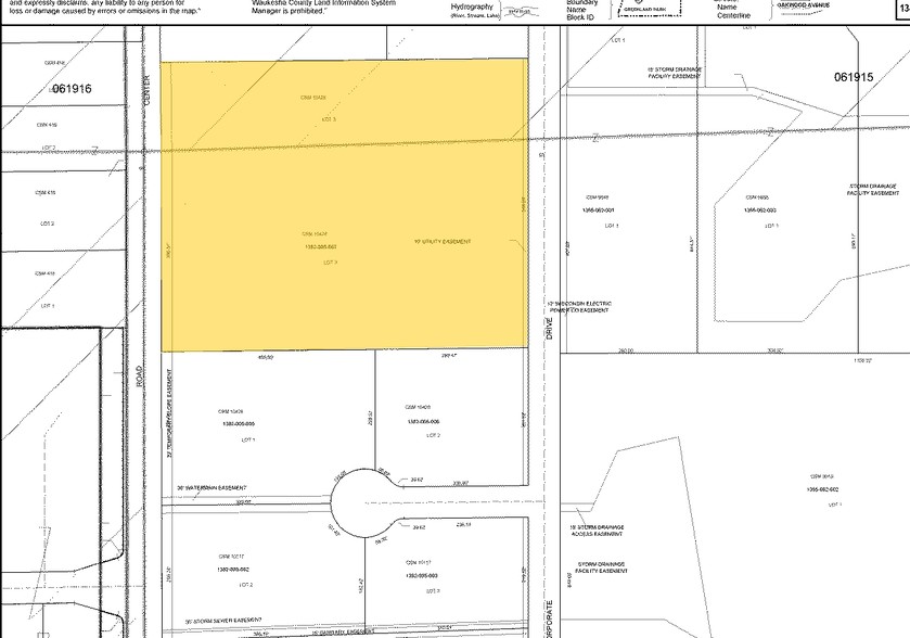 Corporate Dr, Waukesha, WI for sale - Plat Map - Image 2 of 2