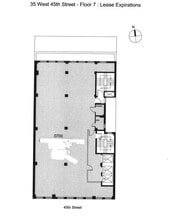 35 W 45th St, New York, NY for rent Floor Plan- Image 1 of 8