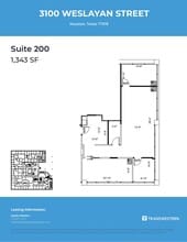 3100 Weslayan St, Houston, TX to rent Floor Plan- Image 1 of 1