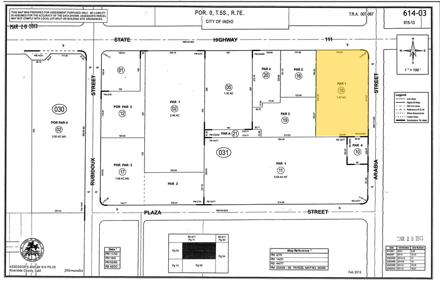 82451 Highway 111, Indio, CA for rent - Plat Map - Image 2 of 6