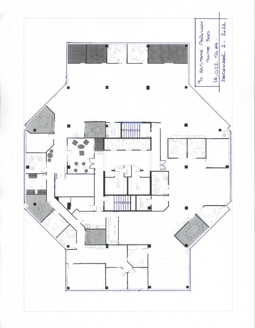 90 Allstate Pky, Markham, ON to rent Floor Plan- Image 1 of 1