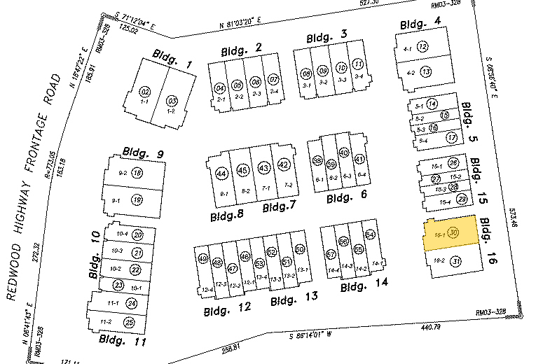 4324 Redwood Hwy, San Rafael, CA for rent - Plat Map - Image 3 of 3