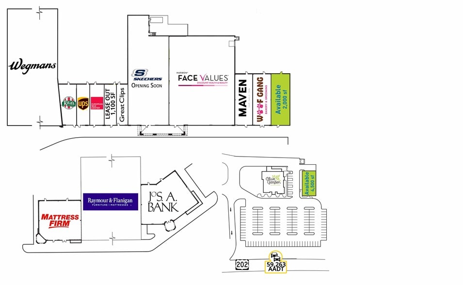 724 US Highway 202, Bridgewater, NJ to rent - Building Photo - Image 3 of 11