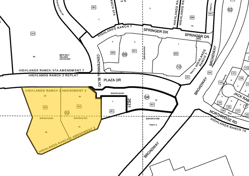 200 Plaza Dr, Highlands Ranch, CO for sale - Plat Map - Image 1 of 1