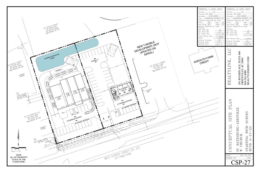 107 Church St, Batesburg Leesville, SC for rent - Site Plan - Image 1 of 3