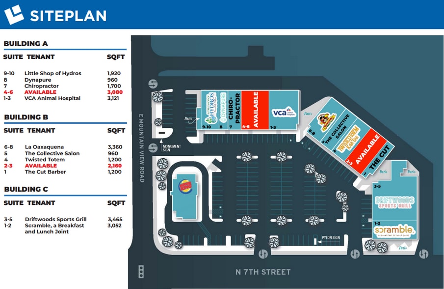 9812-9832 N 7th St, Phoenix, AZ to rent - Building Photo - Image 2 of 12