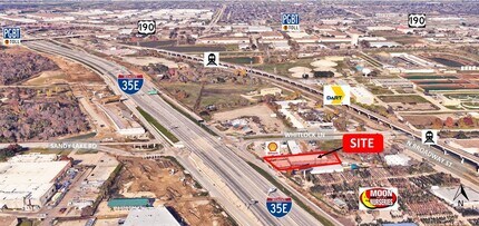 1942 N IH 35E/Stemmons Fwy, Carrollton, TX - aerial  map view