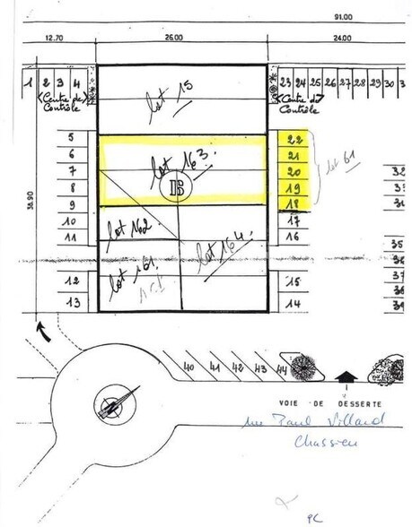 Light Industrial in Chassieu to rent - Site Plan - Image 3 of 3