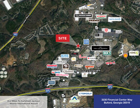 3230 Financial Center Way, Buford, GA - aerial  map view