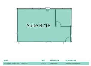 7426-7432 Alban Station Blvd, Springfield, VA to rent Floor Plan- Image 1 of 1