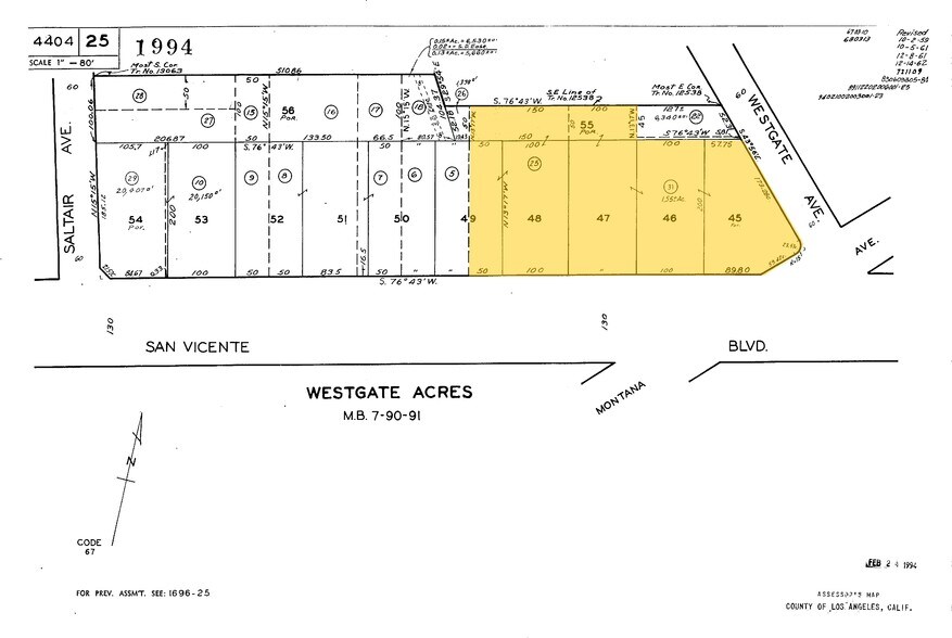 11911 San Vicente Blvd, Los Angeles, CA for rent - Plat Map - Image 2 of 11