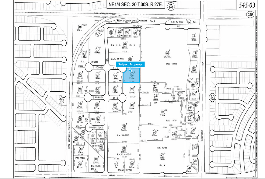 8503 Scobee St, Bakersfield, CA for sale - Plat Map - Image 2 of 2