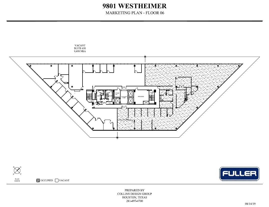 9801 Westheimer Rd, Houston, TX to rent Floor Plan- Image 1 of 9