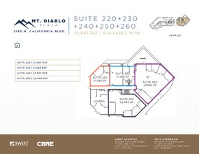 2185 N California Blvd, Walnut Creek, CA for rent Floor Plan- Image 1 of 1