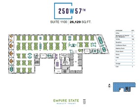 250 W 57th St, New York, NY for rent Floor Plan- Image 1 of 6