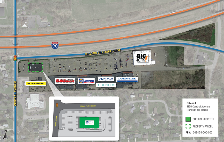 1166 Central Ave, Dunkirk, NY for sale - Site Plan - Image 2 of 5