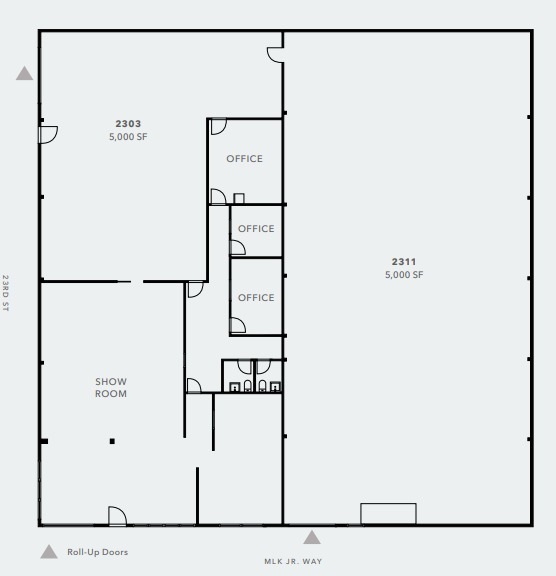 Downtown Oakland Warehouse portfolio of 2 properties for sale on LoopNet.co.uk - Floor Plan - Image 2 of 2