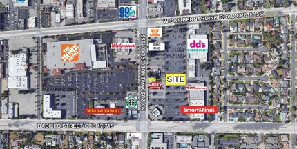 100-420 N Azusa Ave, Covina, CA for rent Aerial- Image 1 of 2