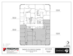 2075 W Big Beaver Rd, Troy, MI for rent Floor Plan- Image 2 of 2