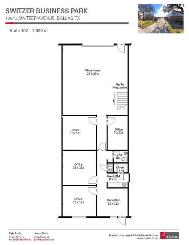 10930 Switzer Ave, Dallas, TX to rent Floor Plan- Image 1 of 1