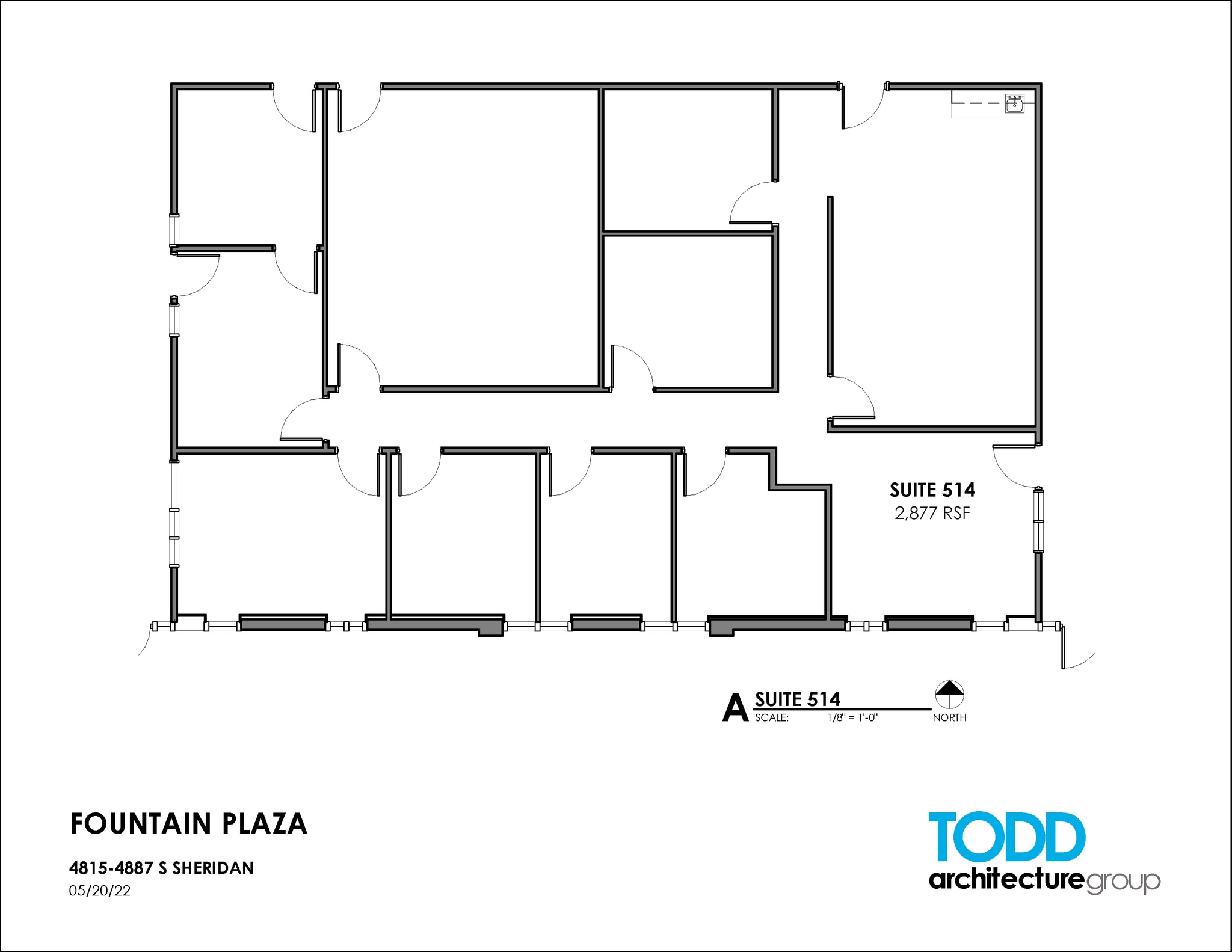 4815-4821 S Sheridan Rd, Tulsa, OK for rent Floor Plan- Image 1 of 2