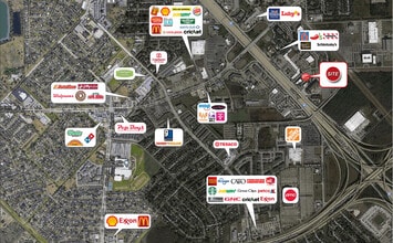 11950 Kurland Dr, Houston, TX - AERIAL  map view