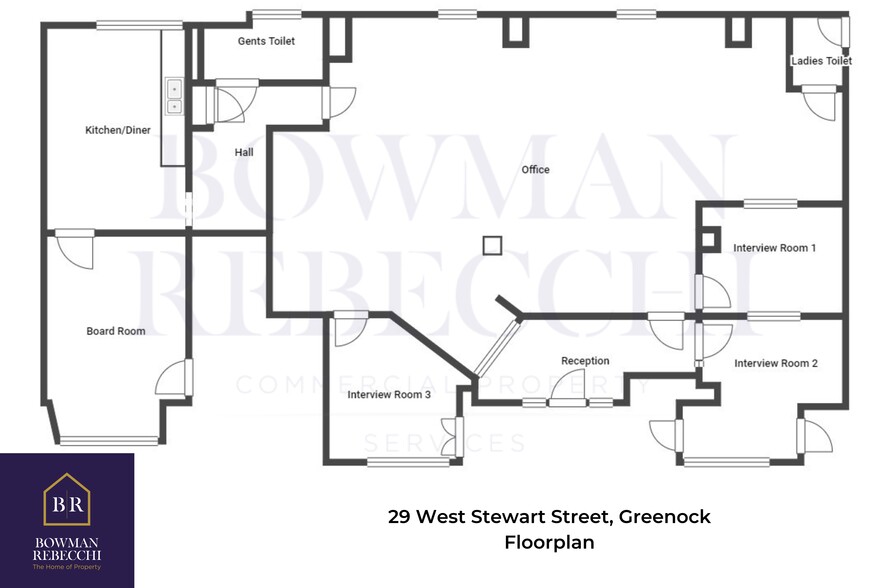 27-31 West Stewart St, Greenock for rent - Site Plan - Image 3 of 4