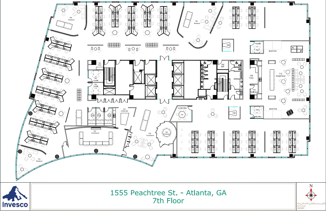 1555 Peachtree St, Atlanta, GA to rent Floor Plan- Image 1 of 1
