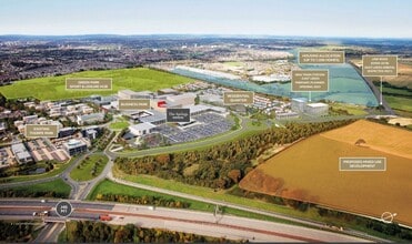Thorpe Park Appr, Leeds, WYK - Aerial  map view