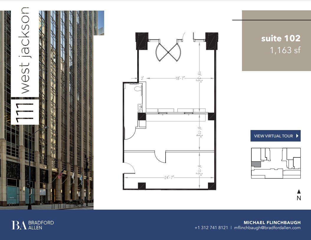 111 W Jackson Blvd, Chicago, IL to rent Floor Plan- Image 1 of 5