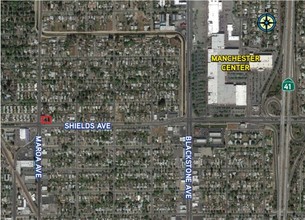 911 E Shields Ave, Fresno, CA - aerial  map view