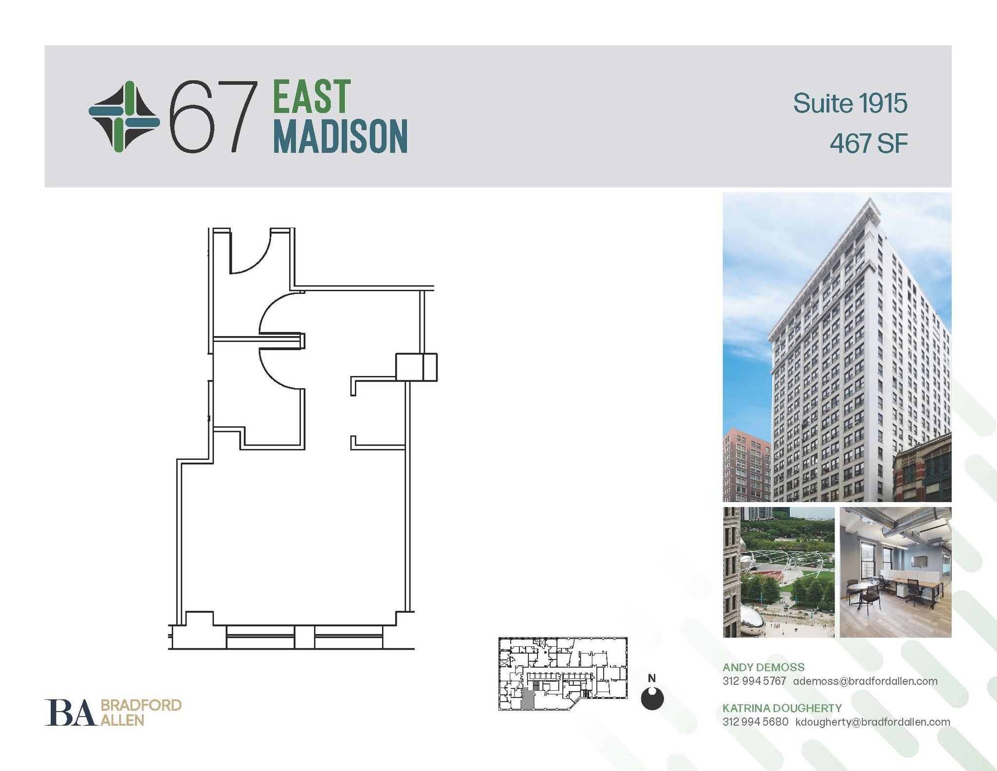 67 E Madison St, Chicago, IL to rent Floor Plan- Image 1 of 1