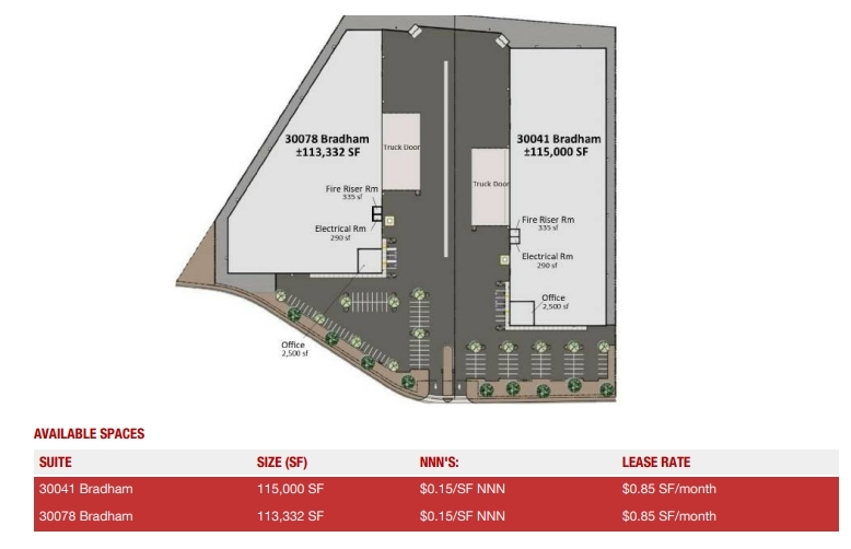 30199 Bradham Dr, Visalia, CA for rent - Site Plan - Image 3 of 11