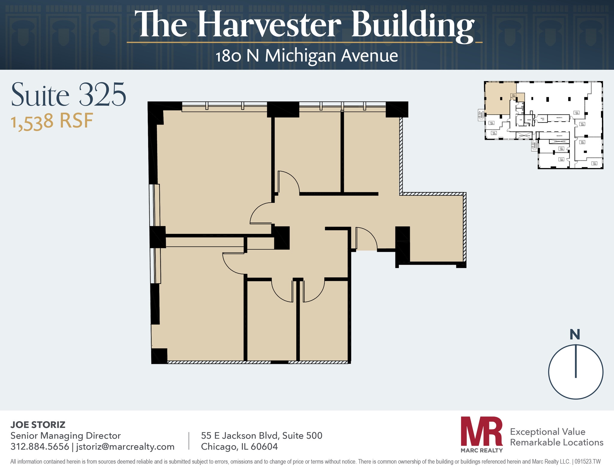 180 N Michigan Ave, Chicago, IL to rent Floor Plan- Image 1 of 8