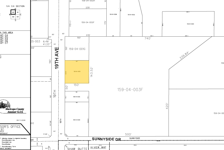 11829-11841 N 19th Ave, Phoenix, AZ for sale - Plat Map - Image 2 of 15