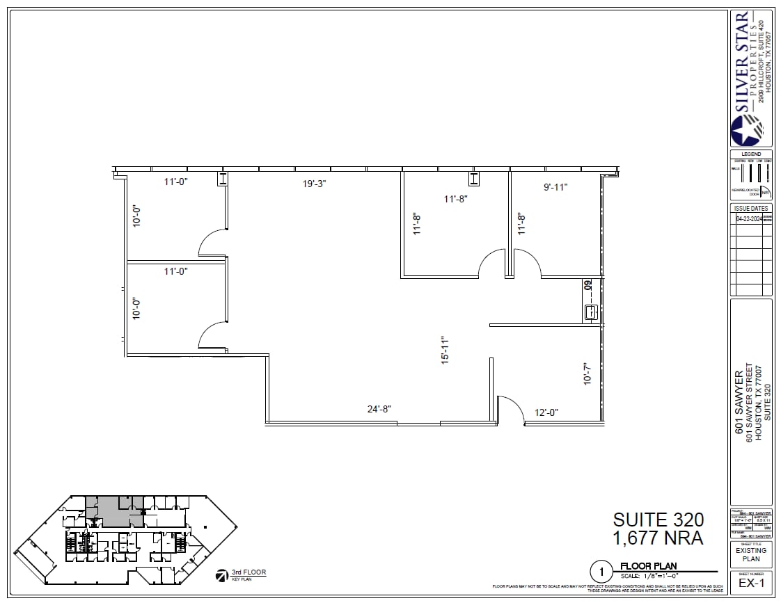 601 Sawyer St, Houston, TX to rent Floor Plan- Image 1 of 1