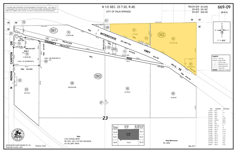 20th Ave, Desert Hot Springs, CA for sale - Plat Map - Image 3 of 3