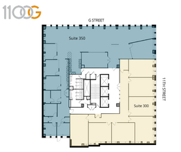 1100 G St NW, Washington, DC for rent Floor Plan- Image 1 of 1