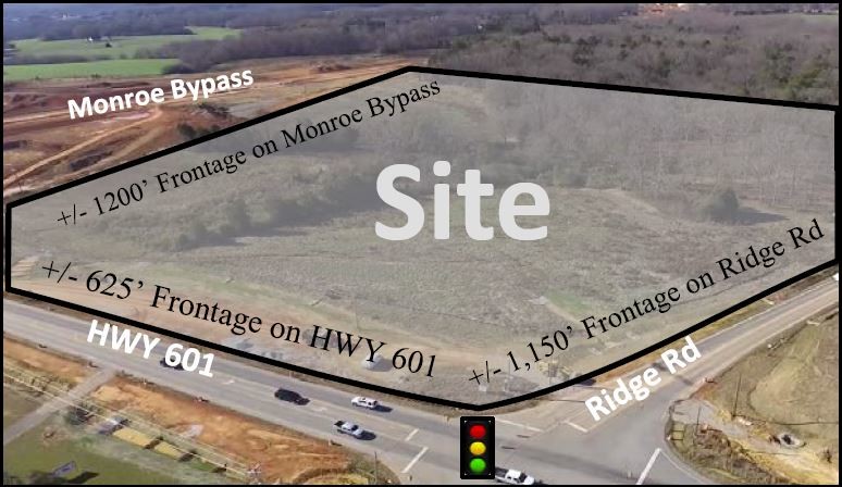 Monroe Bypass & Hwy 601, Monroe, NC for sale - Primary Photo - Image 1 of 1