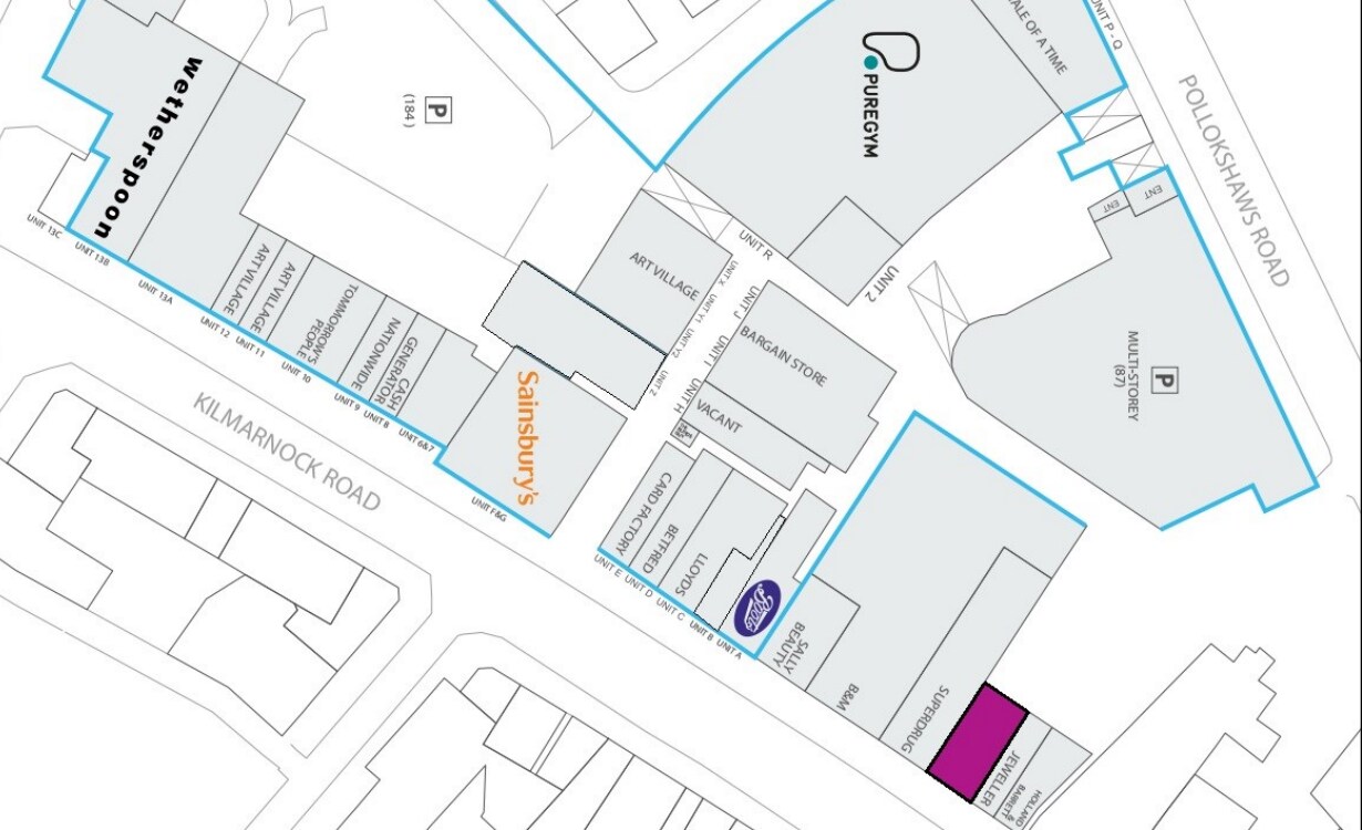 78-80 Glasgow Rd, Glasgow to rent Site Plan- Image 1 of 1